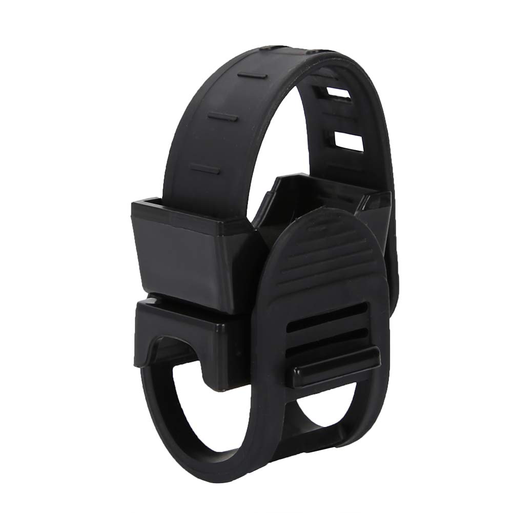 Support De Lampe De Poche Pour Vélo - Universel, Réglable 28-40 Mm, Rotation 360° - Pince Simple, En Plastique Robuste - 7