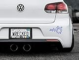 Uso Anywhere JasonCarlMorgan JCM Original Shooting Stars Parachoques Coche Pegatina - Cromo Azul