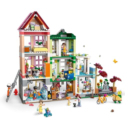 Image of LEGO Friends Heartlake City Apartments and Stores Model Kit 42670 Building Blocks Toys for 12+ Gift for Boys and Girls