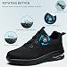 Imagen de Zapatos de Seguridad para Hombre Mujer Zapatillas de Trabajo Ligero Comodo Calzado de Seguridad con Punta de Acero Transpirable Antideslizante Zapatillas Deportivas Negro 46 EU
