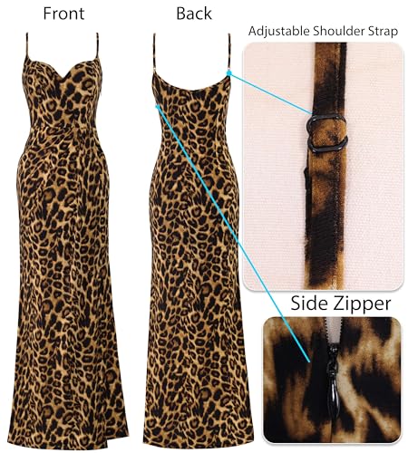 Image of VFSHOW Womens Sexy Formal Ruched Fitted High Slit Bodycon Maxi Dress Spaghetti Strap Sweetheart Cocktail Prom Evening Gown