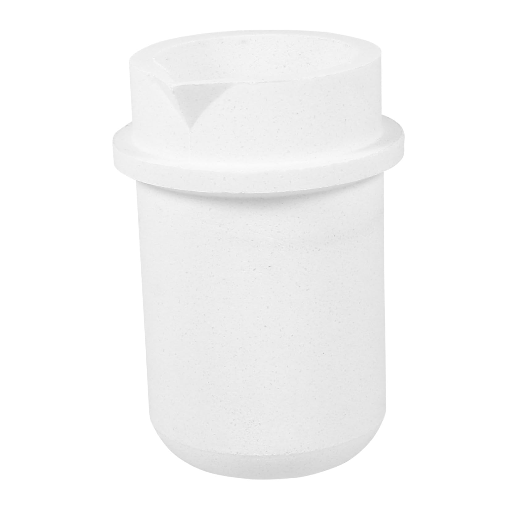 Crogiolo in Materiale Sintetico Bianco da 1 kg per Fusione Metalli Preziosi Buona Isolamento e Resistenza agli Alcali, per Laboratorio di Fusione