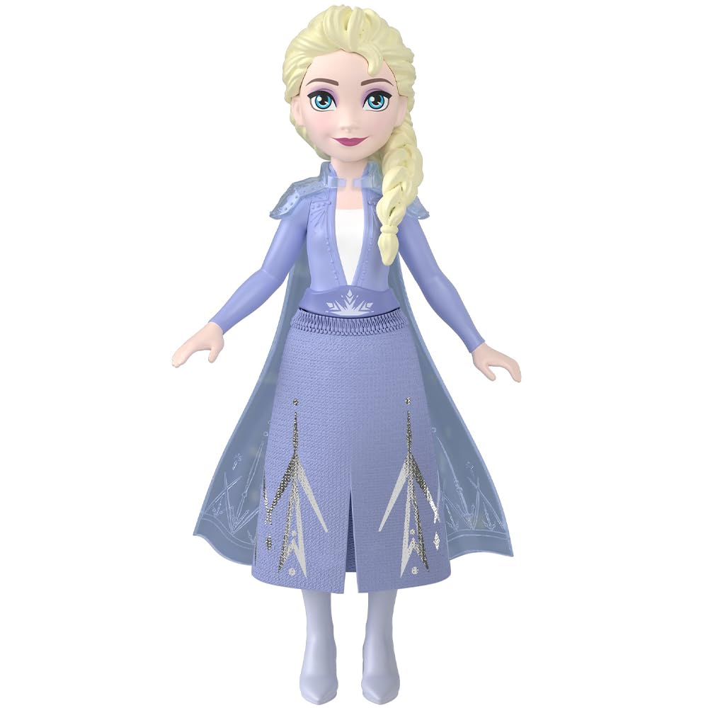 Mattel HLW98 Disney Frozen Elsa (Mini Doll 1) Dress Up Doll (3 Years Old and Up)