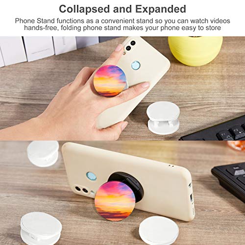 30 Phone Grip Holder With Double-Sided Sticker Phone Finger Expanding Stand Holder For Almost Phones Cases (White) #TOP4