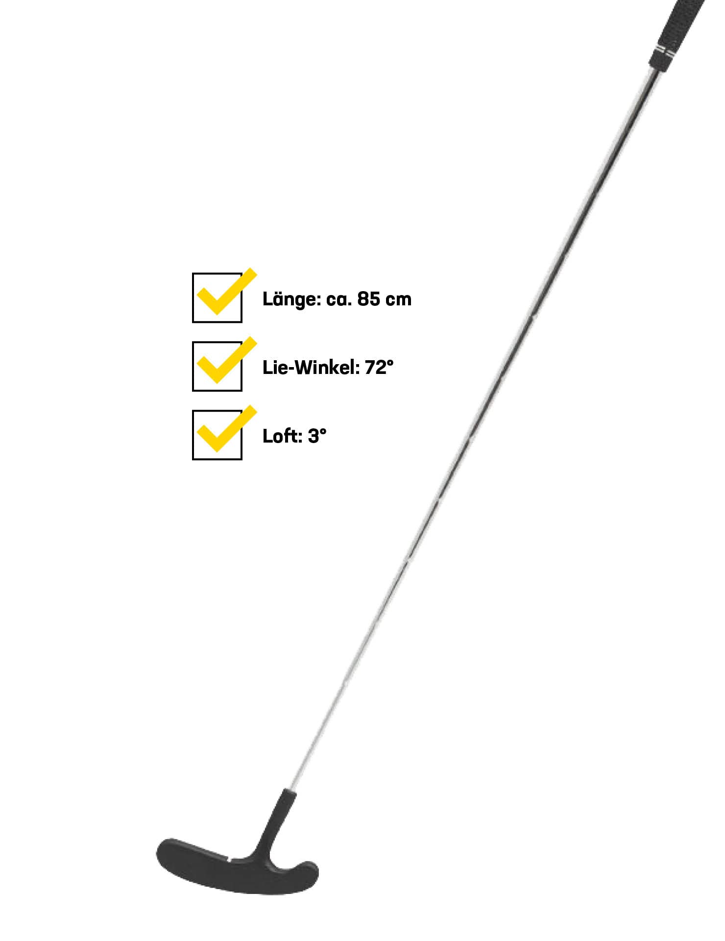 JELEX Golf Putter aus Zink und Edelstah-Schaft Rechtshand Golfschläger für Herren und Damen, 85 cm lang, Gewicht: 0,50 kg, für Anfänger und Profis, pflegeleicht und langlebig verarbeitet