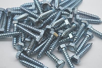 400 HEX Head LAG Screws NACE 1 1/2" X 1/4" ZINC 1/2" Head L140112ZP All POURPOSE