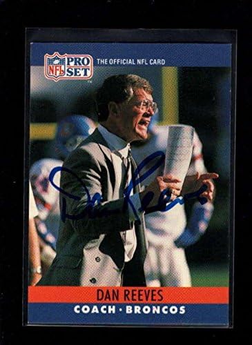 1990 Pro-set #94 Dan Reeves Authentic On Card Autograph Signature ...