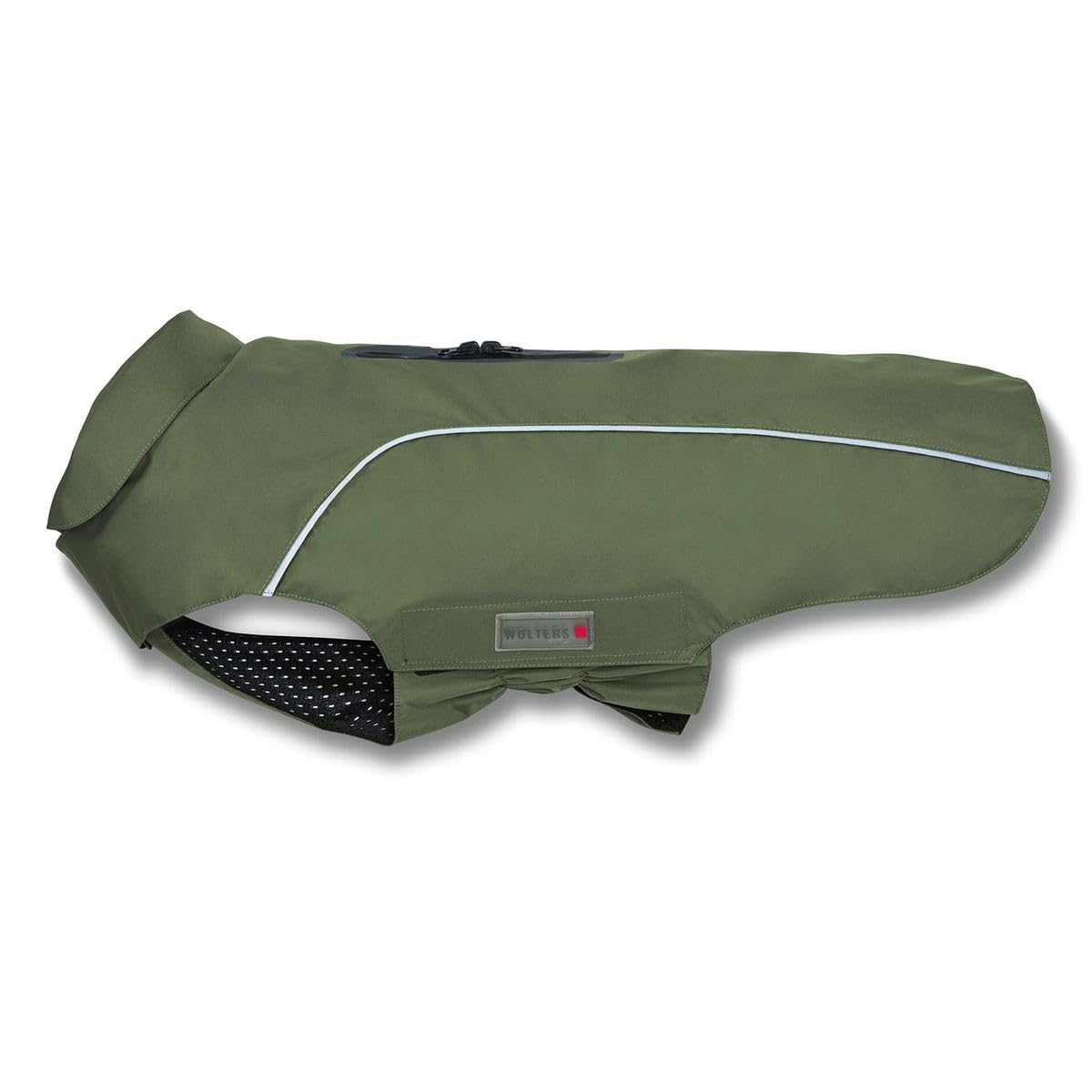 Wolters Regenjacke Easy Rain für Dackel., Größe:46 cm, Farbe:mossgrün