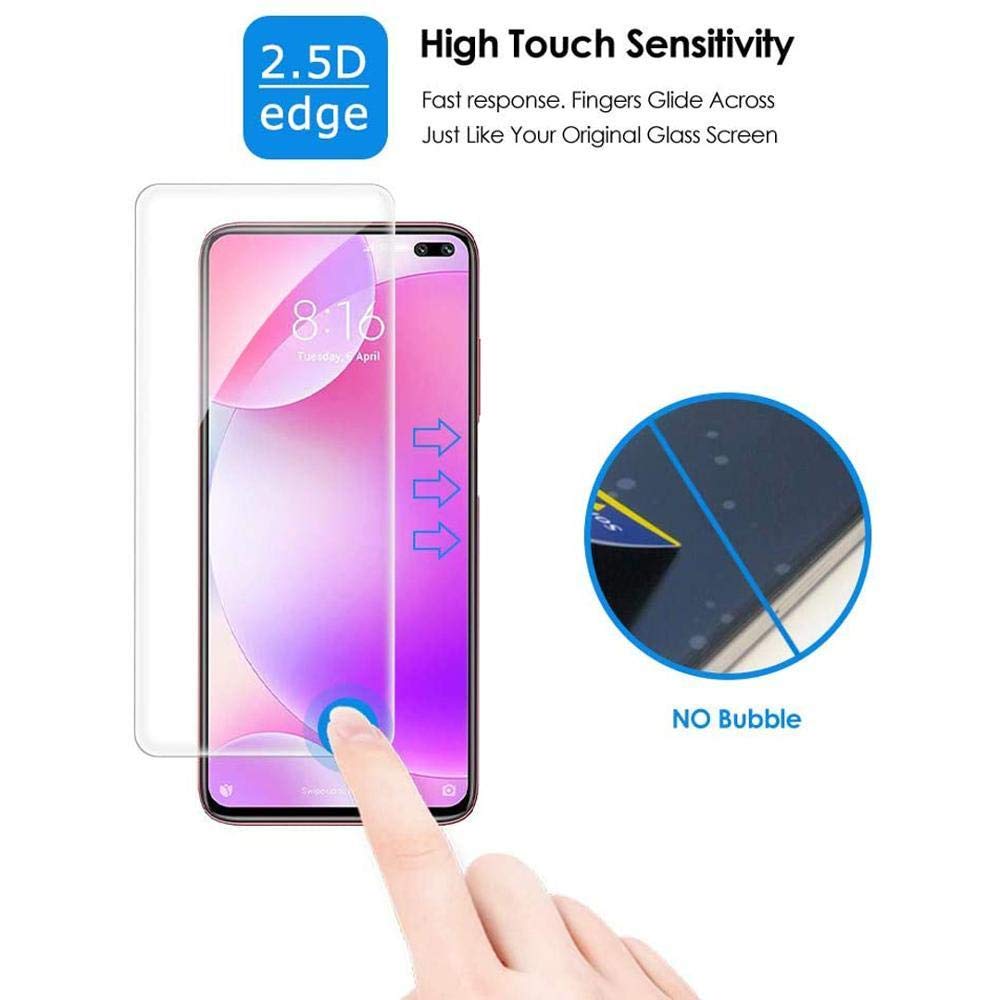 Moex Pellicola In Vetro Temperato 9H Per Xiaomi Pocophone F1 - 2 Pezzi, Trasparente, Anti Graffio, Anti Rottura, Facile Applicazione, Cristallo - 2