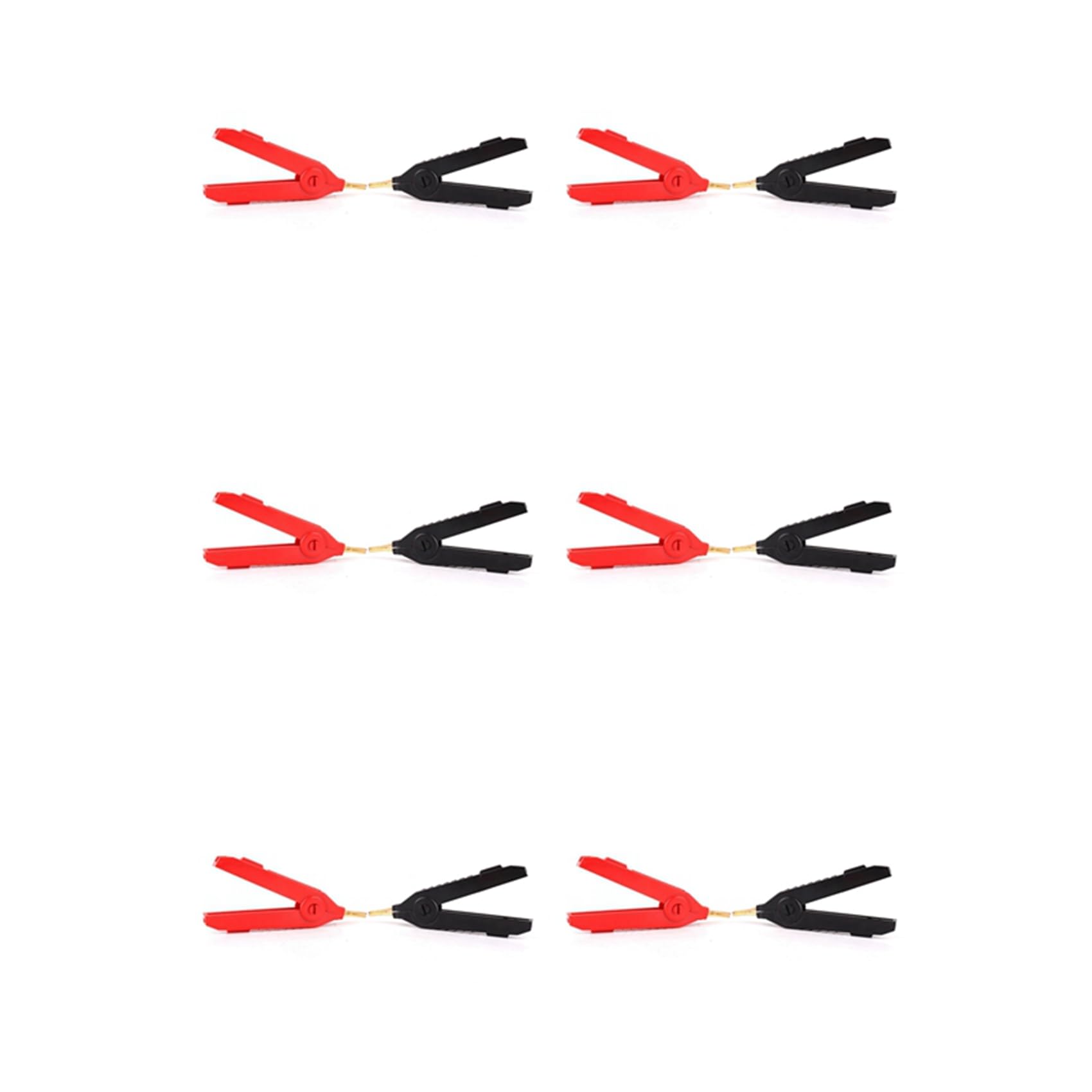 Jnchdghwa 12Pcs -Plated Copper Alligator Clip Kelvin Four Clip Clips