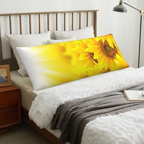 Taie d'oreiller rectangulaire aux finitions soignées motif jaune - 8