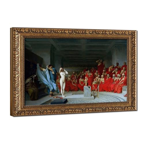 Toile tendue Phryne Révélée Gérôme pour sublimer l'ambiance et la décoration de votre bureau