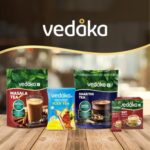 Image of Amazon Brand - Vedaka Premix Tea 36 Sachets | Instant Masala Chai | Just Add Hot Water | No Boiling Needed | Travel Friendly | Ready in Seconds