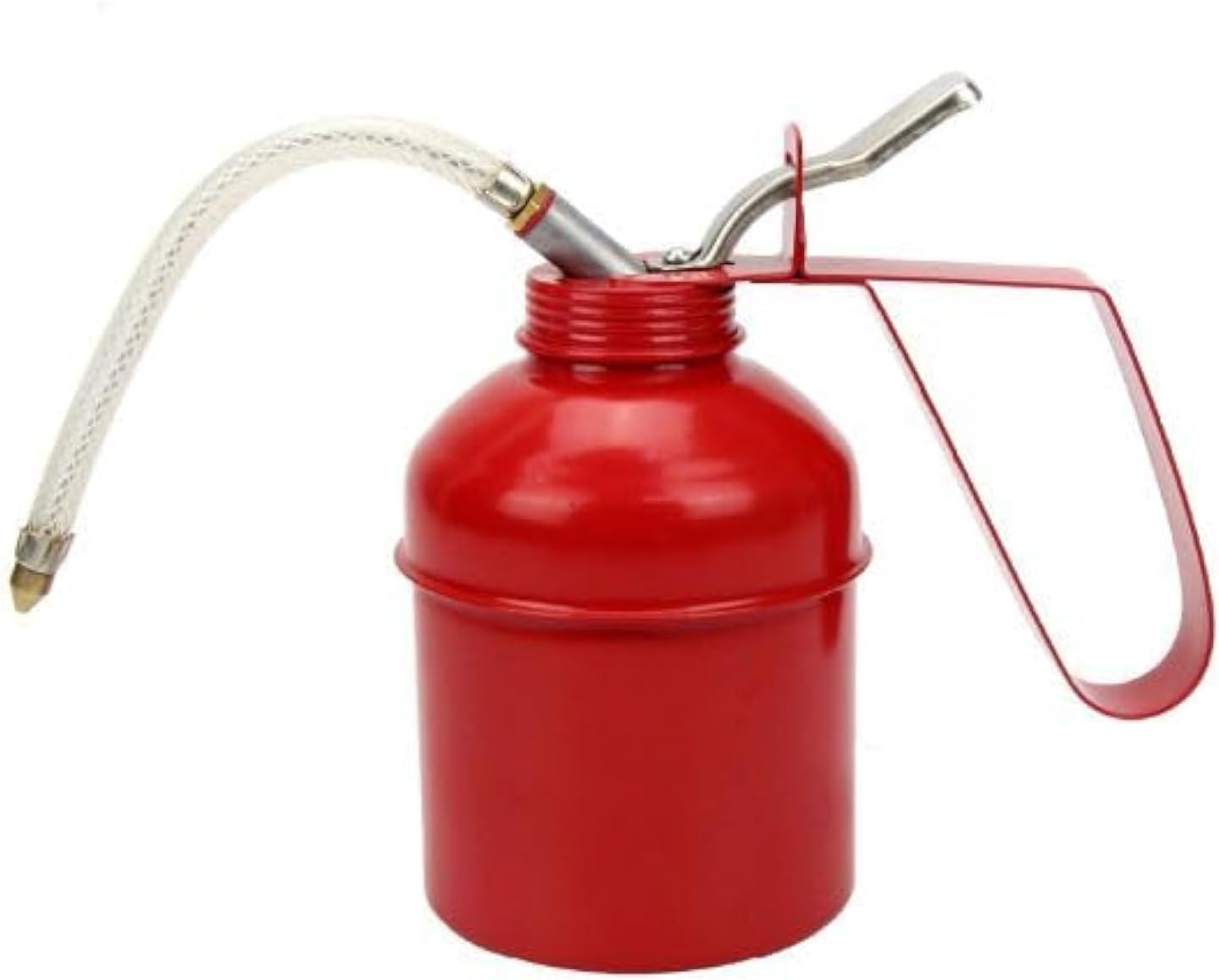 Oil Can for Vehicles, 300ml Multipurpose Metal Oil Can, Oil Can Pump Oiler with Fixed Spout, for All Lubrication Need of Car, Bikes, Machines – Ideal for Home, Garage, Factory Maintenance