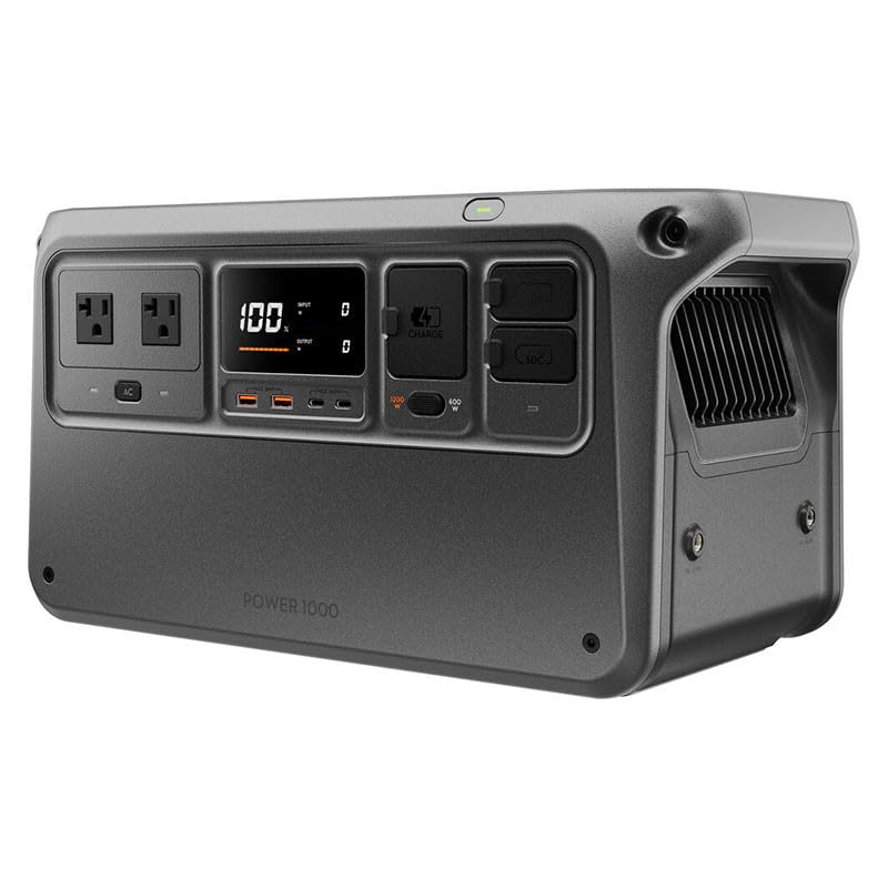 DJI Power 1000 Tragbare Powerstation 1024Wh, 2200W Solar Generator, LiFePO4 Akku, 4-in-1...