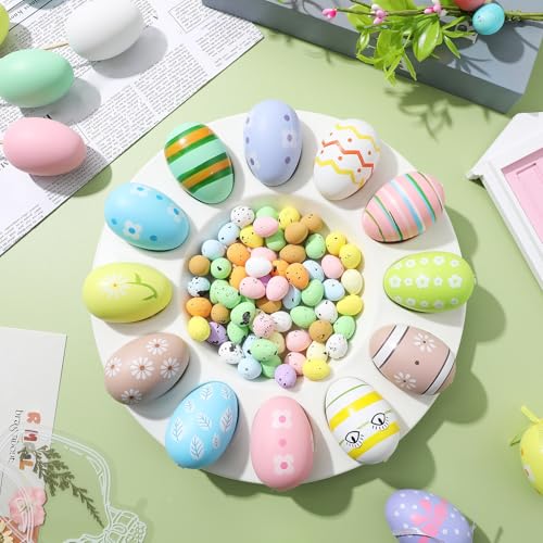 Plato para huevos de Pascua en cerámica colorida para servir aperitivos en familia 7