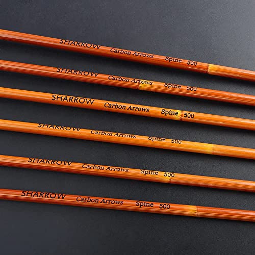Flèches de tir à l'arc en carbone 76,2 mm à structure renforcée