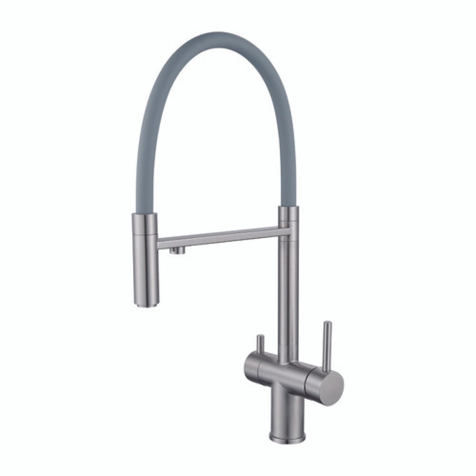 Fanjubei Brushed 304 Stainless Steel Kitchen Pull-Out Hot And Cold Water Purification Faucet,