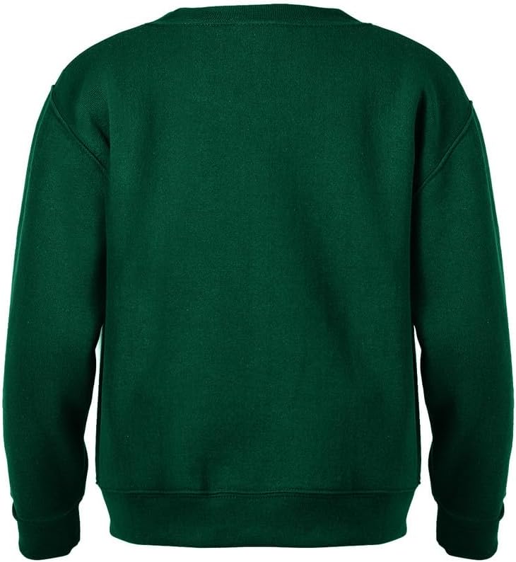 Soffe MJ Boys 8-20 Crew Sweatshirt, Dark Green, Medium - Image 5