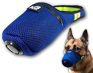K9 Mask® Air Filter Mask for Dogs with ‘Extreme Breathe’ PM2.5 Premium Air Filter Refills - Blue (Medium)