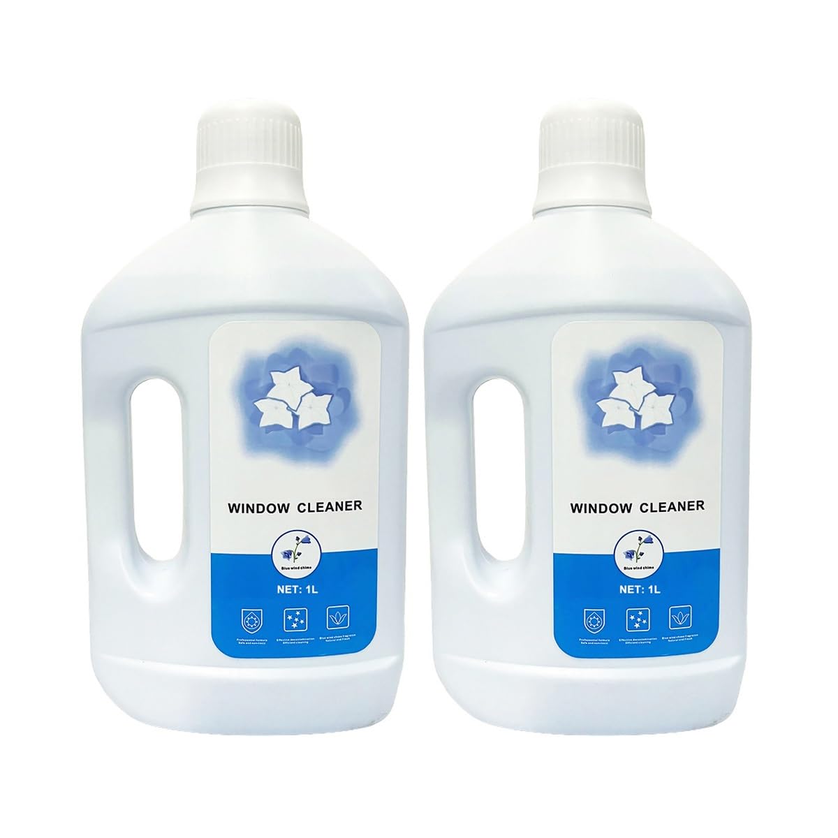 Detergente per vetri da 1 l, confezione da 2, compatibile con ECOVACS Winbot W1 PRO/W2 PRO OMNI/Winbot MINI per la pulizia delle finestre, soluzione per la pulizia delle finestre