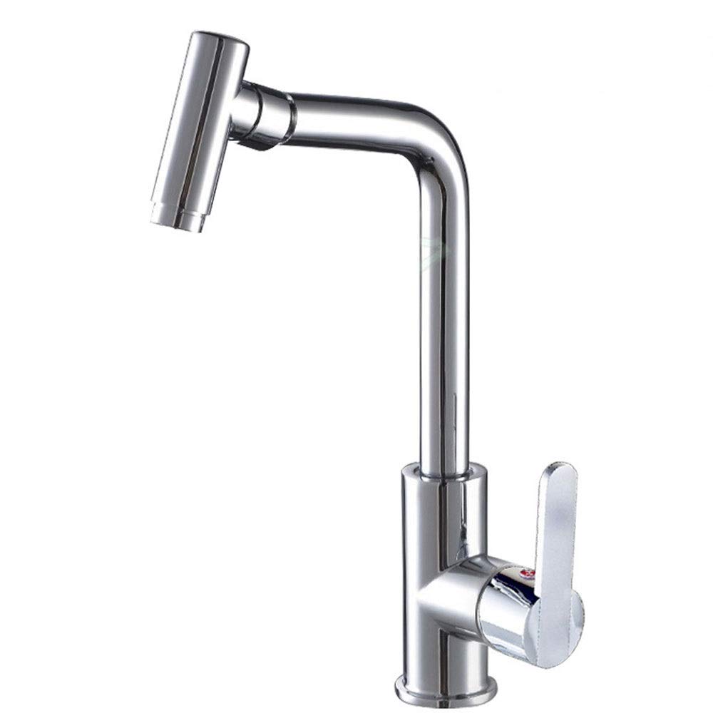 Robinet de cuisine et salle de bain pour un nettoyage facile du grand lavabo