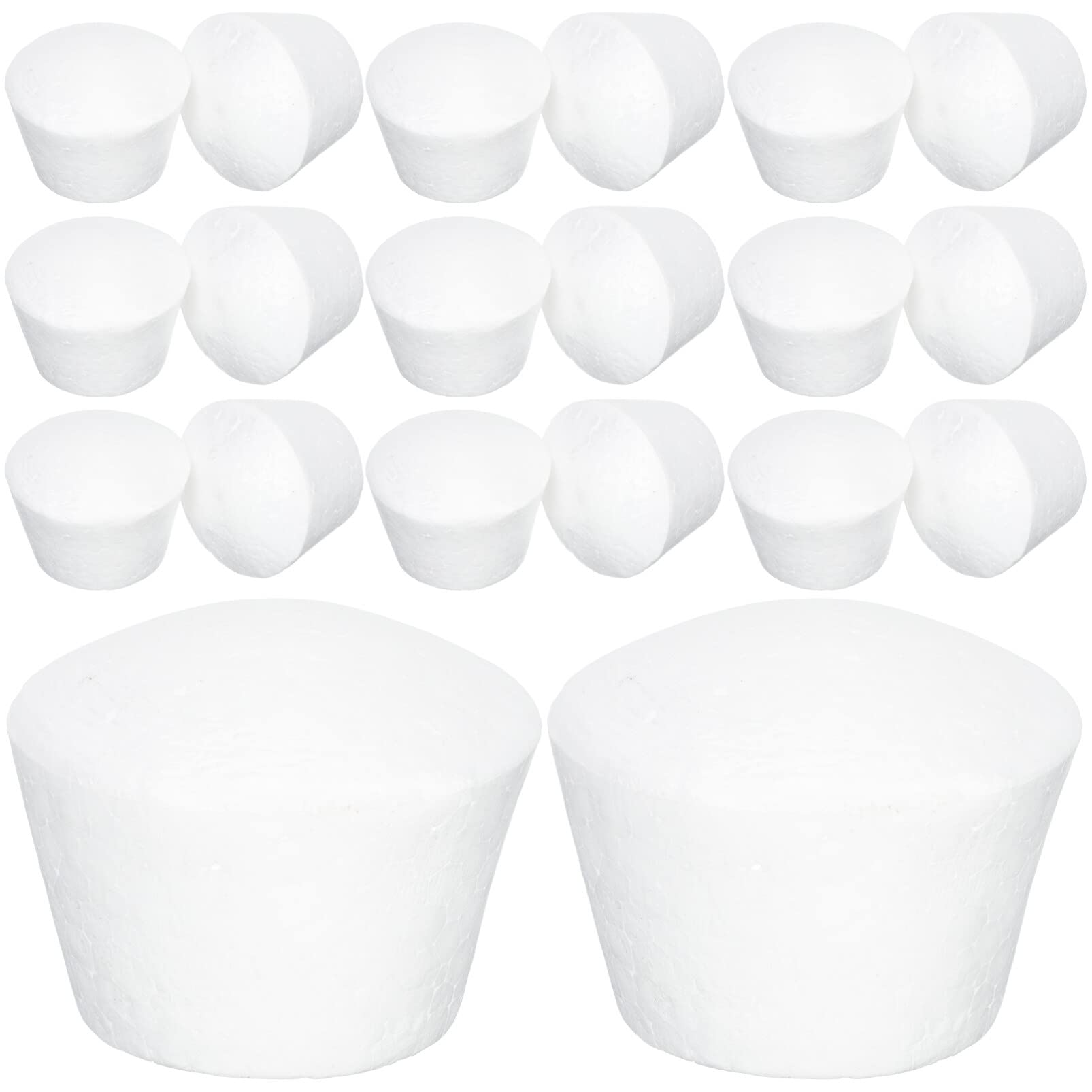 20pcs Reusable Foams Cupcake Models for Diy Craft and Decorating Foam Dummy Cake Model Simulated Cake Training Props for Baking Practice and Wedding Display