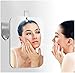 mpowtech Handheld Shower Mirror Fogless,Small Makeup Mirror for Wall Hanging(6.69''x5.12''), Unbreakable Mirrors | Sleek Frameless Mirrors,1PCS