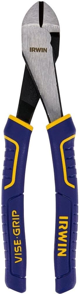 IRWIN VISE-GRIP Diagonal Cutting Pliers, 8", 2078308, nichel chromium steel