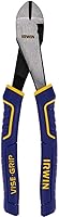 IRWIN VISE-GRIP 8-Inch Diagonal Cutting Pliers 2078308 - Nickel Chromium Steel, Induction-Hardened Edge, ProTouch Grips