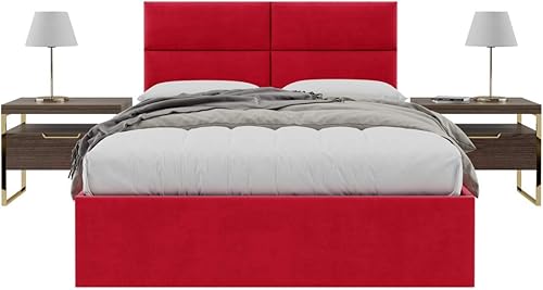 Miniatura 134 de Vänt - Paneles tapizados de cabecera para montar en la pared, diseño Isabelle, 60 x 23 pulgadas, configuración de 4 paneles individuales,