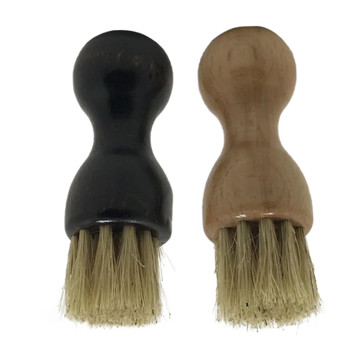 2 Piezas Cepillo De Pelo De Cerdo De Haya Unidades Multifuncional Hogar Cepillo para Limpiar Zapatos para Lustrar Zapatos