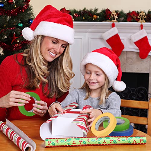 Cosimixo 6-Pack Colored Masking Tape 0.94 Inch X 60Yds Of Colorful Craft Tape – Vibrant Rainbow Color Teacher Tape, Great For Art, Lab, Labeling & Classroom Decorations #TOP3