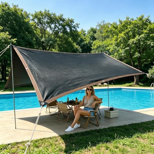 Protección solar exterior textil premium de 600x300cm resistente para invernaderos 4