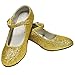 Costumizzate! Scarpe da Baile Flamenco con diverse taglie da bambina a donna. Colori a scelta, Oro con glitter, 37 EU