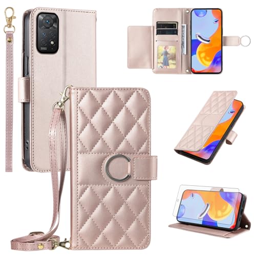 Étui Xiaomi Redmi Note 12 Pro 4G et 11 Pro 5G en cuir Asuwish avec porte-cartes