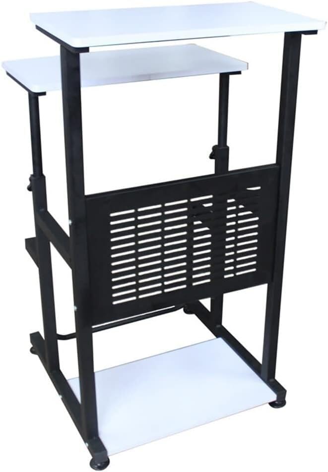 SRFTT Mesas de Dibujo, mesas de Dibujo portátiles móviles para Sentarse y pararse, Altura Ajustable, Carrito, Mesa ergonómica, pequeña, de pie, sobre Cama con Ruedas, rodante S