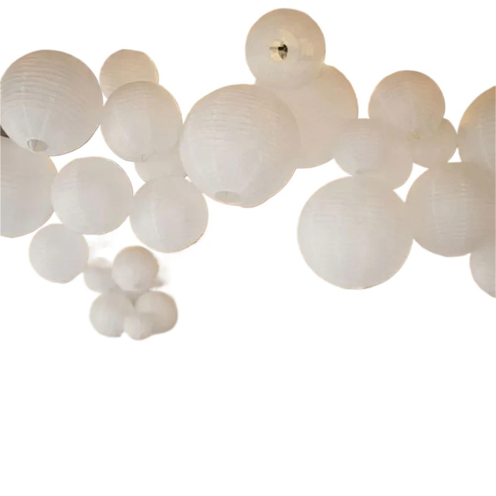 Elegant White Chinese Lantern Round Paper Lampshade for Party Holiday Wedding Decoration Lampion Hanging Ball for Party