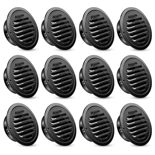 12 Pcs Stainless Steel Soffit Vents