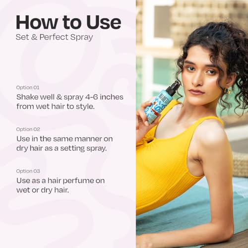 Image of Manetain Set & Perfect Spray 100ml | Heat Protectant for Hair & Long‑Lasting Hair Setting Spray | Alcohol‑Free Hair Spray for Women | Medium Hold, Frizz Control & Shine | Vegan & Lightweight