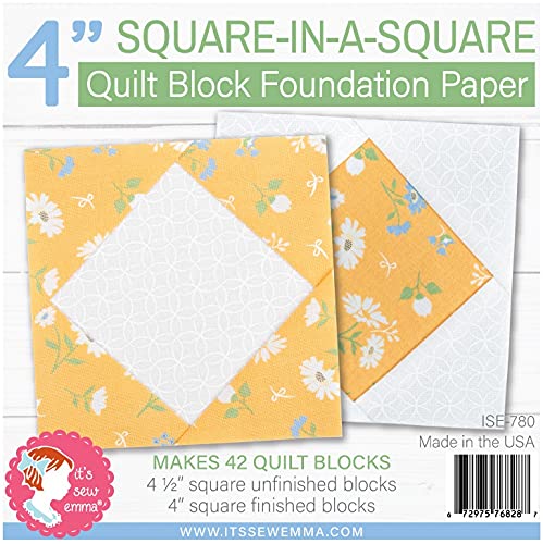 It's Sew EmmaSquare Block 4 Foundation Paper
