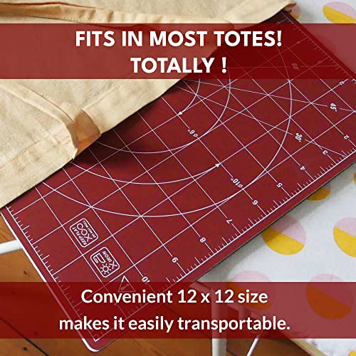 image for Madam Sew 360 Degree Rotating Self Healing Cutting Mat for Crafts, Sew