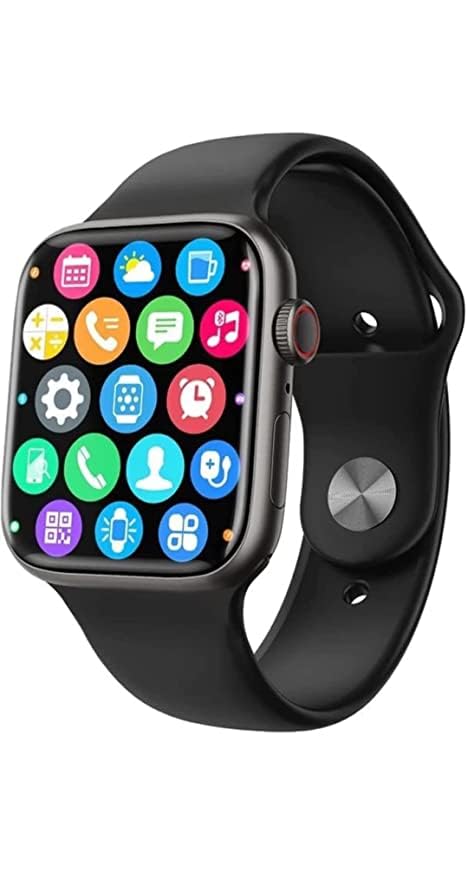 GenericT-55 Smart Watch 1.83" Display Smartwatch Full Touch with 100+ Sports Modes with IP68, Sp02 Tracking, Over 100 Cloud Based Watch Faces (Black)