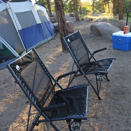 Coleman Comfortsmart Portable Suspension Chair, Ultra-Comfortable Outdoor Camping Chair with Drink Holder & Carry Bag, Supports up to 300lbs