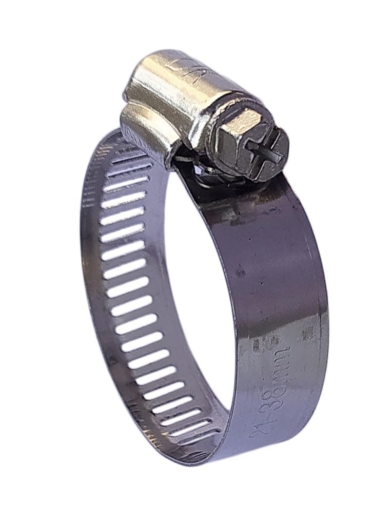 ESEKSAFAR Stainless steel Hose clamp (Hose clamp 10pc, 1.5" inch) 1