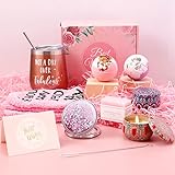 DRINKMALL Spa Gifts For Women 12Pcs Set with Luxurious Spa Essentials, and Charming Accessories - Bath Gift Kits for Birthdays, Holidays, and Special Occasions