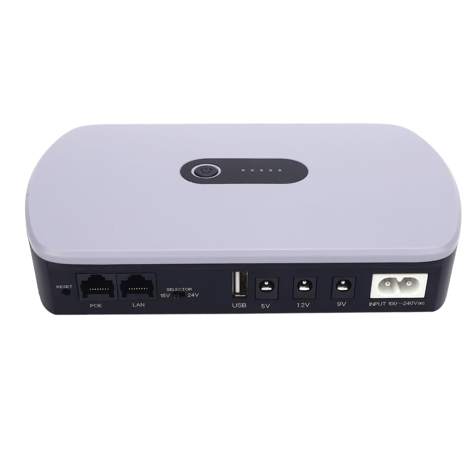 Zasilacz awaryjny UPS Battery Backup, 10400mAh Duża pojemność DC Standby dla routera, modemu, kamery bezpieczeństwa, USB 5V 2A, DC 5V 2A, 9V 1A, 12V 1A, POE 15V 0.6A, 24V 0.6A
