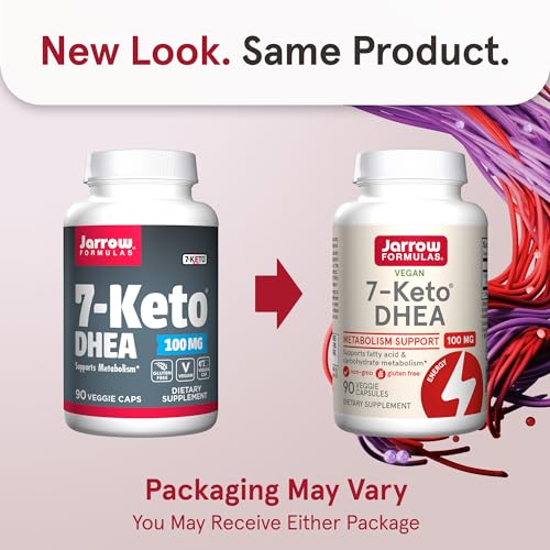 Jarrow Formulas KETO90 7-Keto Dhea 100 Mg - Up To 90 Servings (Veggie Caps) Dietary Supplement thumb #1