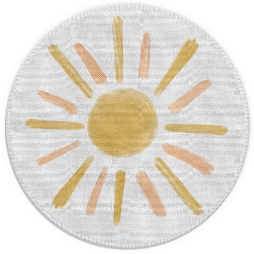Minimalist Boho Sun Sunshine Hand Drawing Mouse Pad 7.9x7.9 Inch,Non-Slip ...