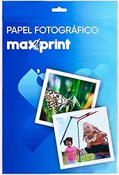 Papel Fotográfico Glossy Adesivo Maxprint A4 135gsm - 20 Folhas